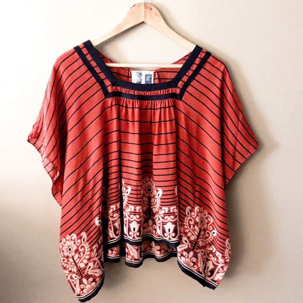 Anthropologie Edme & Esyllte Silk Blouse Size XS